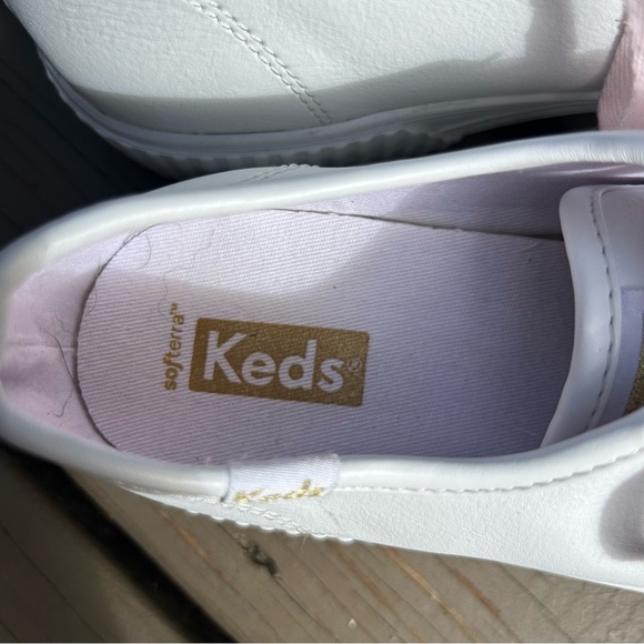 KEDS White Leather Triple Up Platform Lace Up Sneakers | Size 10 / EU 41 - Picture 3 of 14